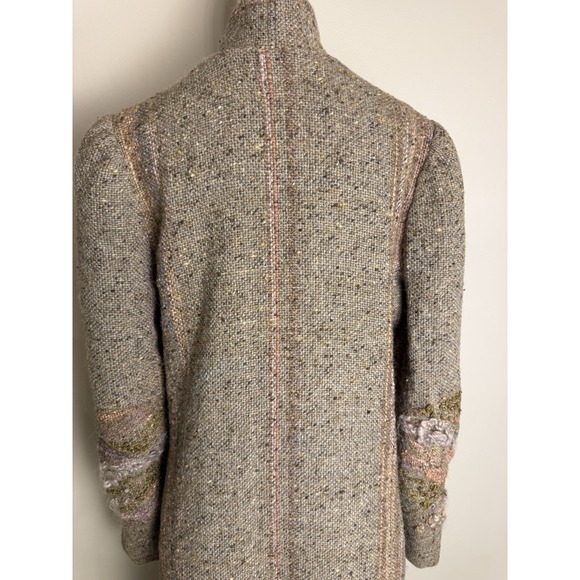 Vintage Marcia Phillips Weavings Coat Textured Wearable Art Artsy Boho - Picture 8 of 16